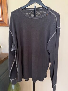 Polo Jeans Co Ralph Lauren Waffle Thermal Gray XL Long Sleeve